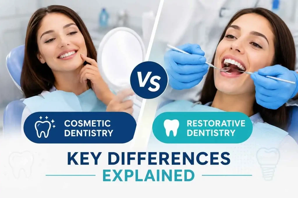 Cosmetic Dentistry vs Restorative Dentistry Key Differences Explained