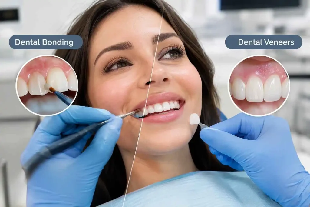 Dental Bonding vs Dental Veneers